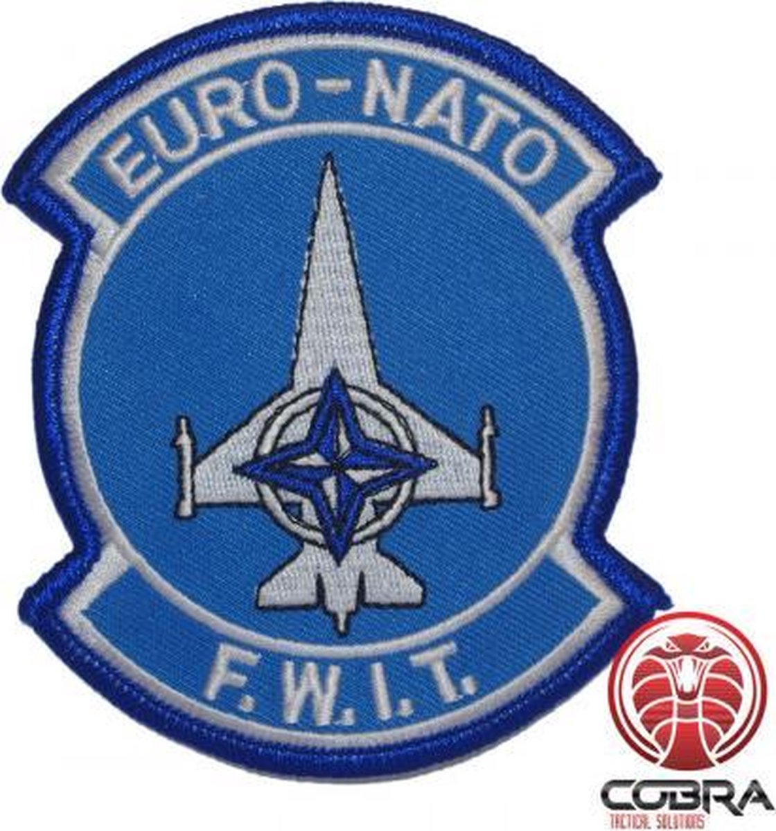 Euro-Nato F.W.I.T geborduurde patch embleem | Strijkpatch embleemes | Military Airsoft